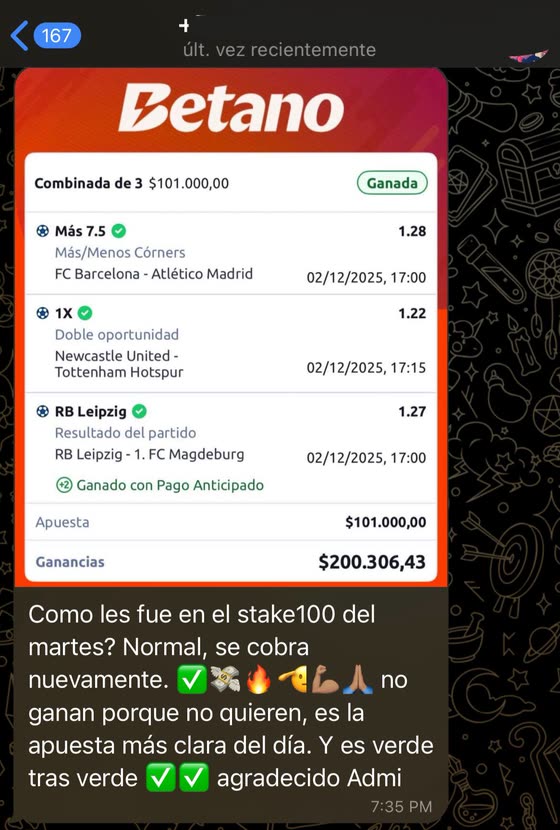 Ticket ganado de Seba: cobró $200.306